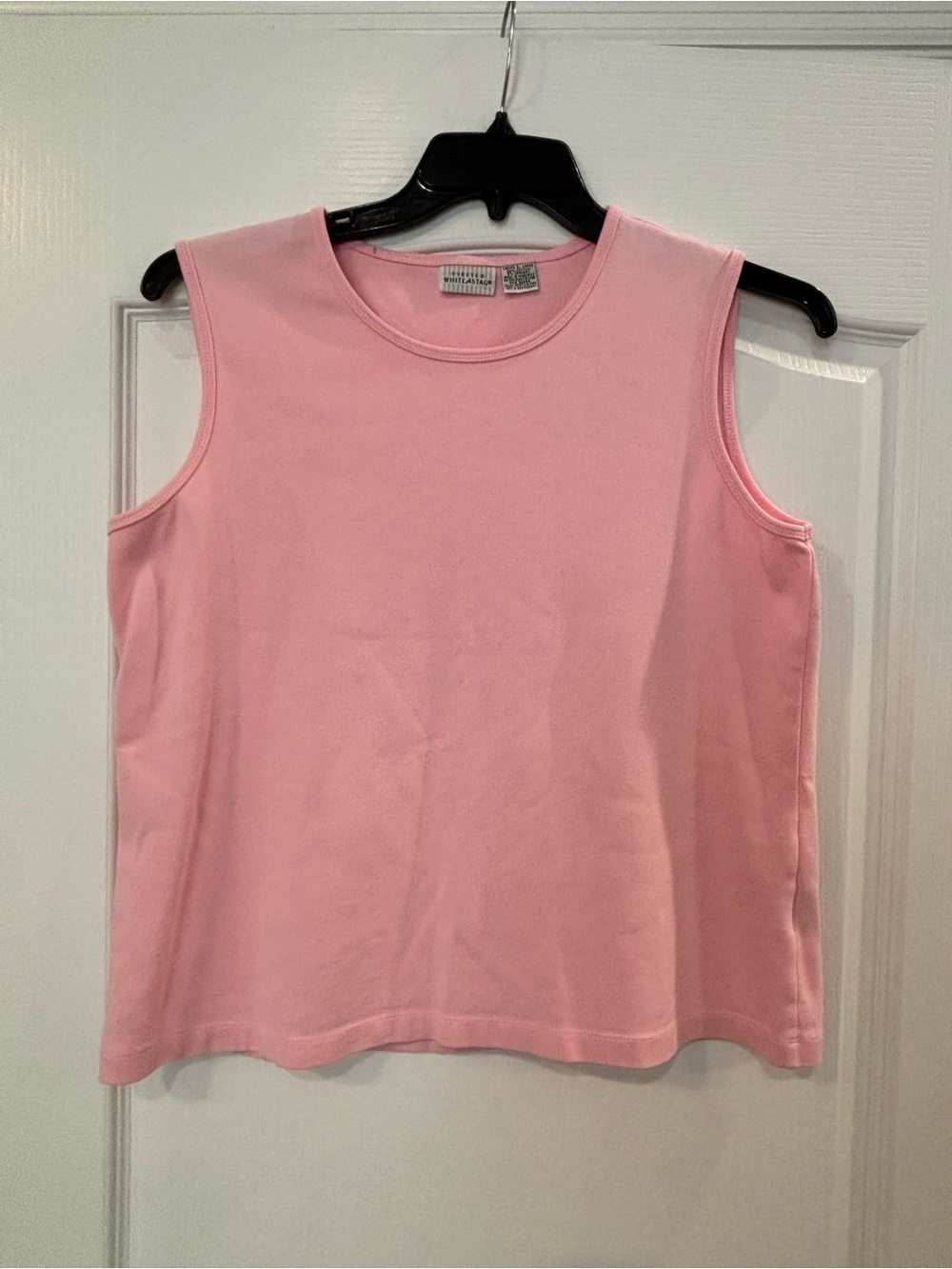 White Stag Pink Sleeveless Crewneck Tank, Size Large